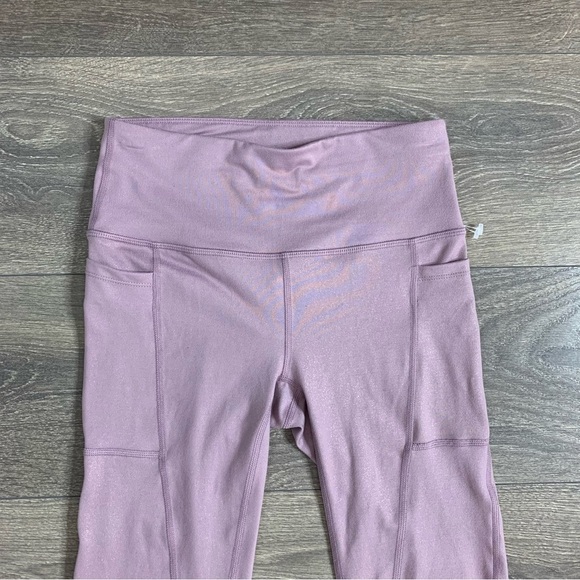 Athletic Works Women’s Leggings 7/8 Length High Rise Waist Lilac Purple Size XS - Picture 3 of 8